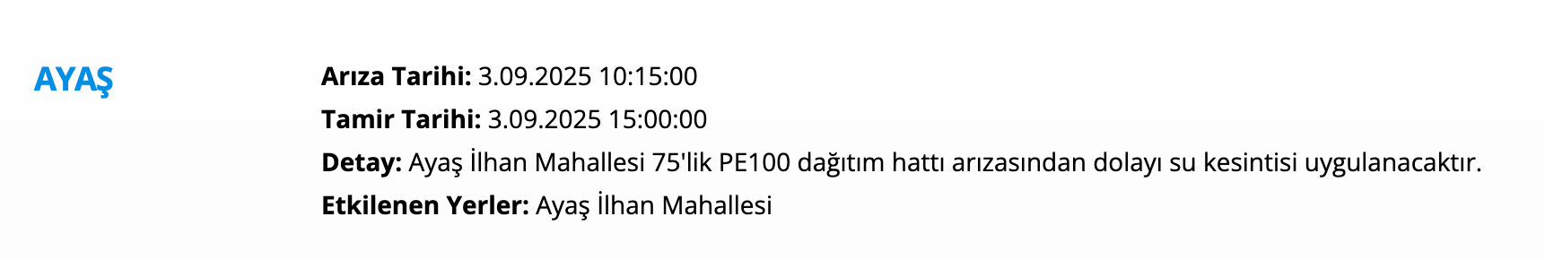 ASKİ 3 Eylül su kesintisi programı: Ankara'da sular ne zaman gelecek? Sincan, Beypazarı, Polatlı, Yenimahalle... - 12. Resim