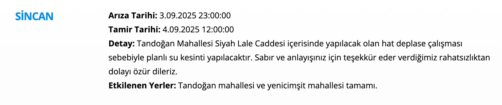 Ankara su kesintisi: ASKİ duyurdu, Ankara'da sular ne zaman, saat kaçta gelecek? Sincan, Polatlı, Pursaklar... - 2. Resim