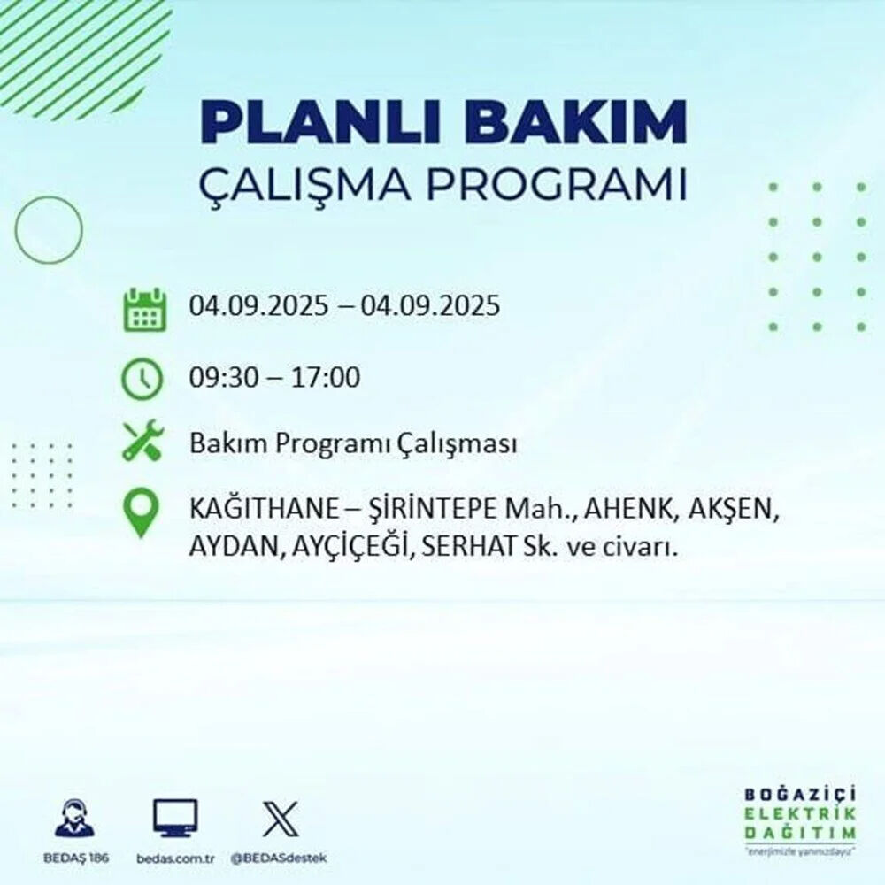İstanbul'un hangi ilçe ve mahallelerinde elektrikler kesilecek? BEDAŞ duyurdu! Karanlık 9 saat sürecek - 32. Resim