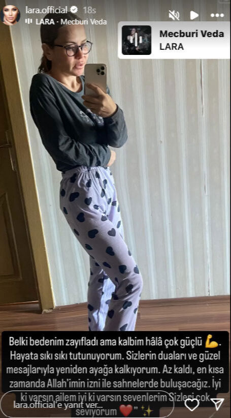 Sevenlerini endişelendirmişti… Beyninde kitle ortaya çıkan Lara iyi haberi paylaştı - 1. Resim