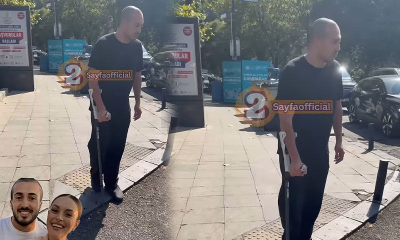 Ezgi Mola'nın eski eşi Mustafa Aksakallı ayağından vurulmuştu… Koltuk değnekleriyle görüntülendi - 3. Resim