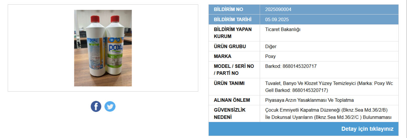 Hijyen için kullanılıyordu! Bakanlık satışını yasakladı, raflardan toplatılıyor Hijyen için kullanılıyordu! Bakanlık satışını yasakladı, raflardan toplatılıyor - 2. Resim