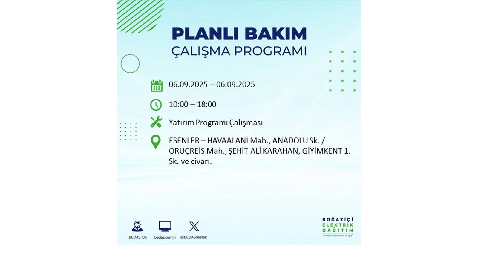 İstanbul elektrik kesintisi sorgulama: BEDAŞ 8 saatlik kesintiyi duyurdu, İstanbul'da elektrikler ne zaman gelecek? - 14. Resim