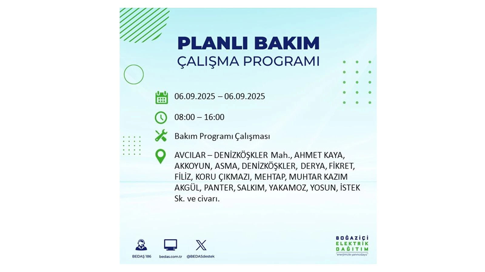 İstanbul elektrik kesintisi sorgulama: BEDAŞ 8 saatlik kesintiyi duyurdu, İstanbul'da elektrikler ne zaman gelecek? - 4. Resim
