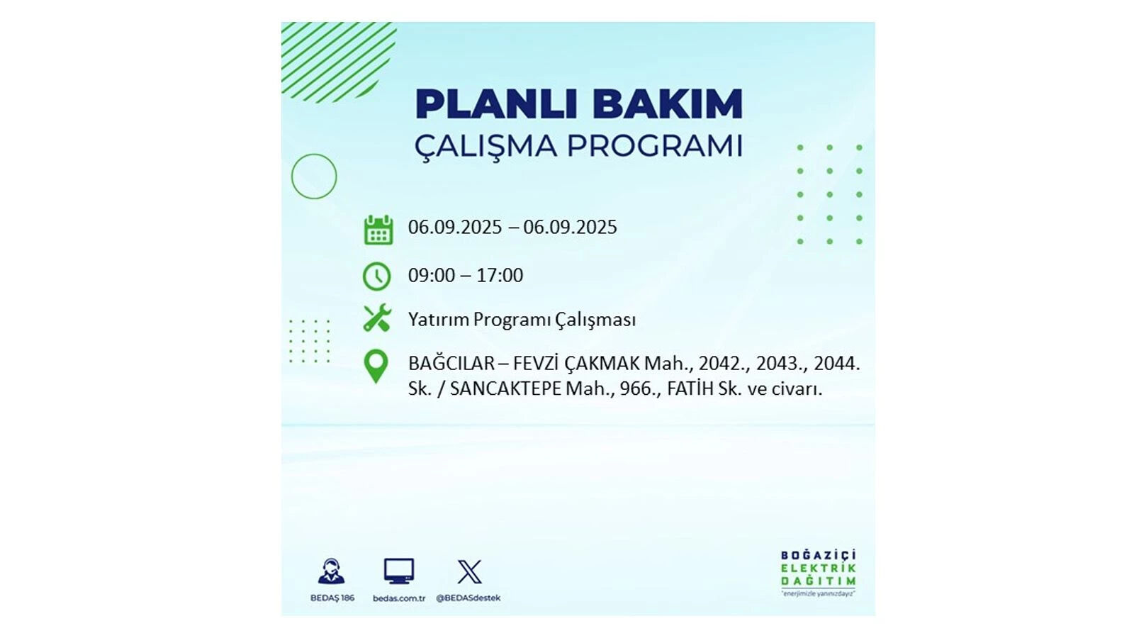 İstanbul elektrik kesintisi sorgulama: BEDAŞ 8 saatlik kesintiyi duyurdu, İstanbul'da elektrikler ne zaman gelecek? - 6. Resim