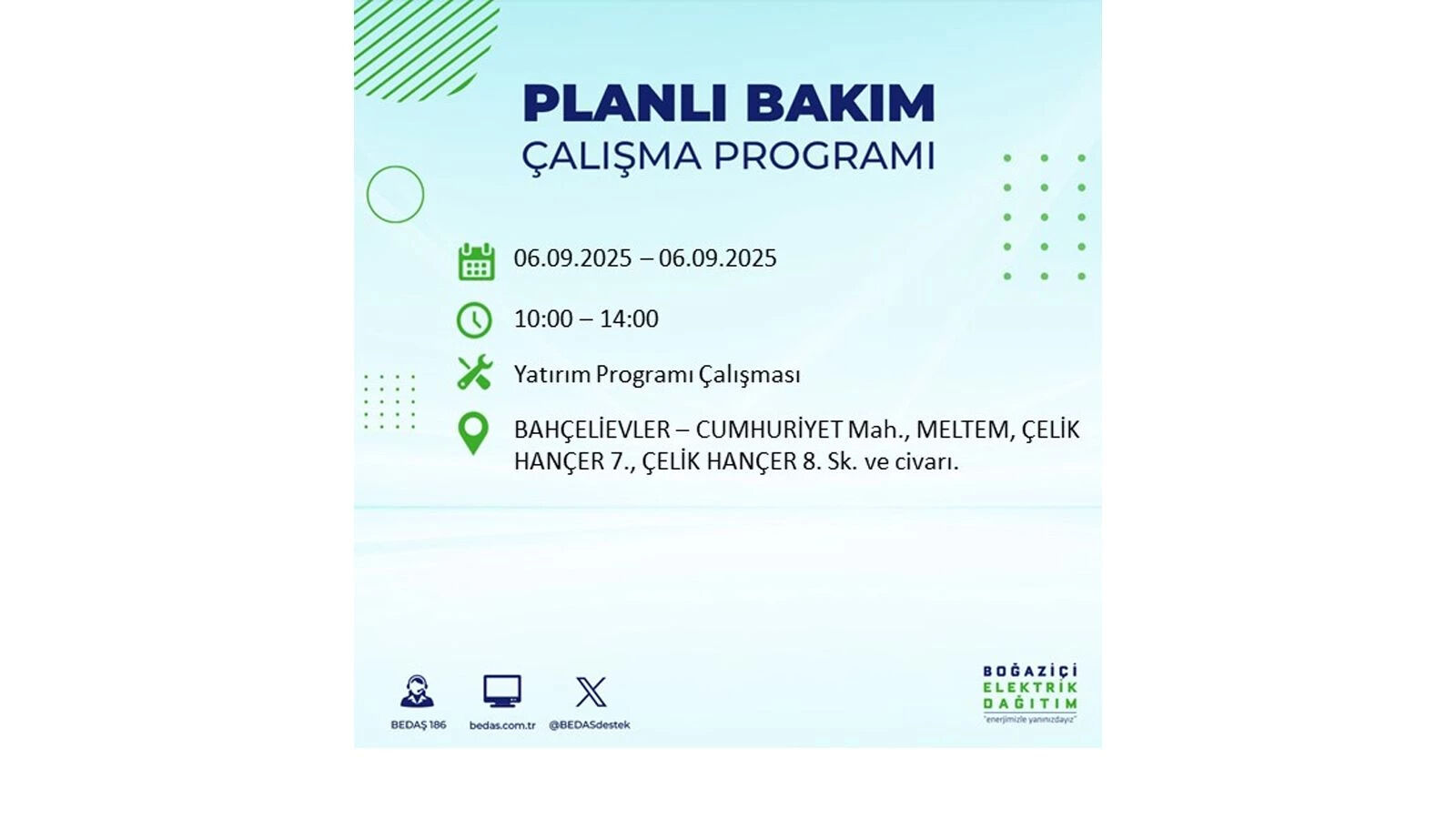 İstanbul elektrik kesintisi sorgulama: BEDAŞ 8 saatlik kesintiyi duyurdu, İstanbul'da elektrikler ne zaman gelecek? - 8. Resim