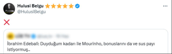 Sosyal medyada gündem olan Mourinho iddiası! Fenerbahçe'den cevap geldi - 1. Resim