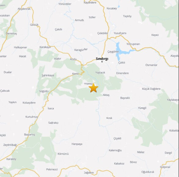 Balıkesir Sındırdı sallanmaya devam ediyor! 4.9 büyüklüğünde deprem - 1. Resim