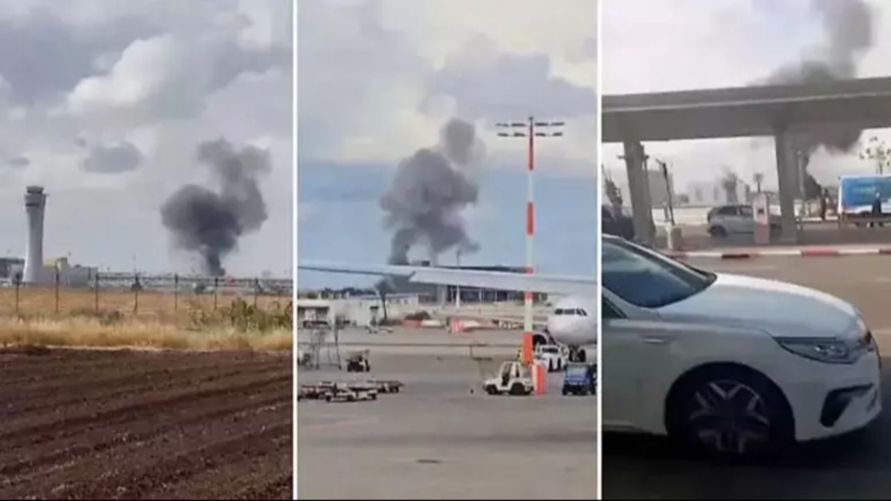 Husiler, İsrail'in Ramon Havalimanı'nı vurdu! Yüzlerce yerleşimci sığınaklara akın etti Husiler, İsrail'in Ramon Havalimanı'nı vurdu! Yüzlerce yerleşimci sığınaklara akın etti