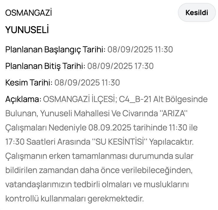 Bursa Nilüfer su kesintisi: Bursa'da sular ne zaman gelecek? Osmangazi, Yıldırım.... Bursa Nilüfer su kesintisi: Bursa'da sular ne zaman gelecek? Osmangazi, Yıldırım.... - 12. Resim