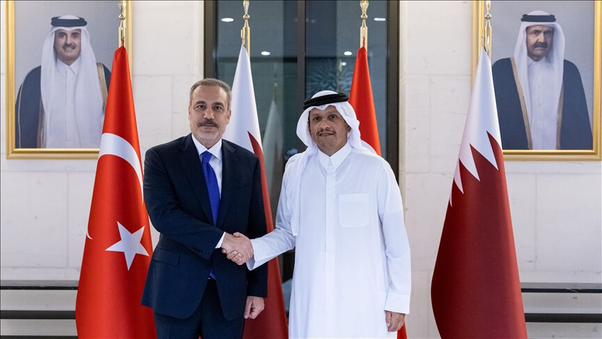 İsrail'den Katar'da Hamas'a suikast! Beyaz Saray güvence verdi Dışişleri Bakanı Hakan Fidan, Katar'ın başkenti Doha'da, Katar Başbakanı ve Dışişleri Bakanı Muhammed bin Abdurrahman Al Sani ile görüştü.(13.08.2025)