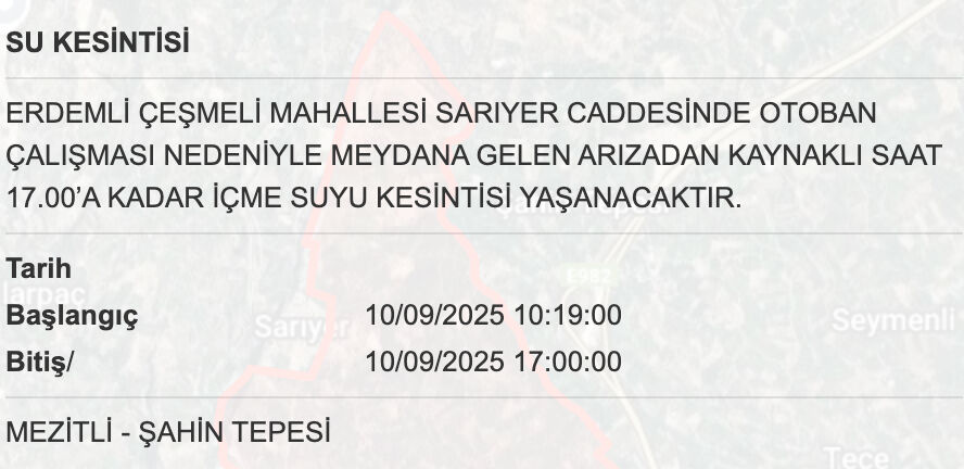 10 Eylül MESKİ su kesintisi sorgulama ekranı: Mersin’de sular ne zaman saat kaçta gelecek? 10 Eylül MESKİ su kesintisi sorgulama ekranı: Mersin’de sular ne zaman saat kaçta gelecek? - 8. Resim