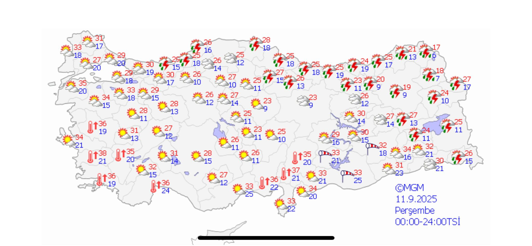 23 şehir için sağanak uyarısı: Meteoroloji'den il il hava tahmini 23 şehir için sağanak uyarısı: Meteoroloji'den il il hava tahmini - 3. Resim