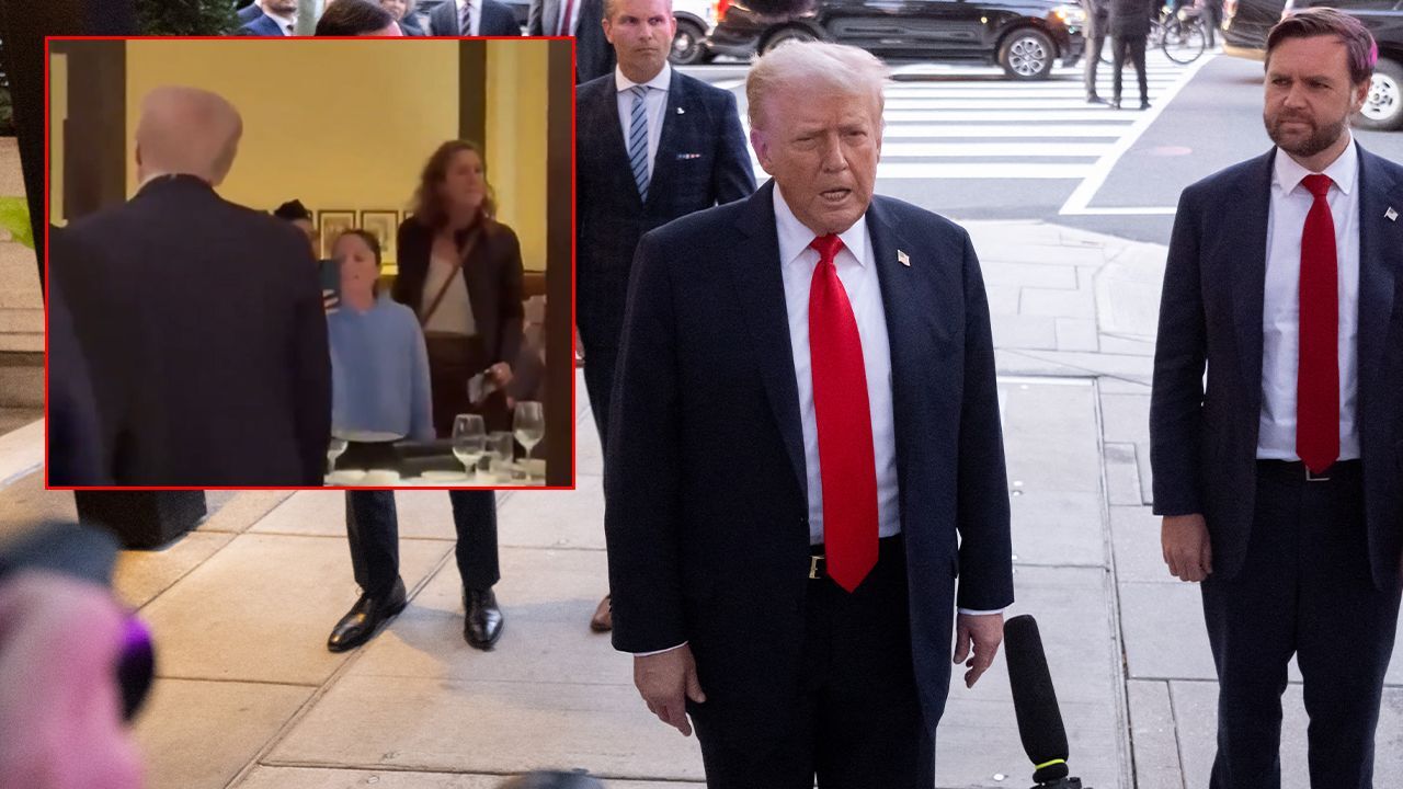 Trump'a gittiği restoranda şok! Gazze protestosuyla karşılaştı Trump'a gittiği restoranda şok! Gazze protestosuyla karşılaştı