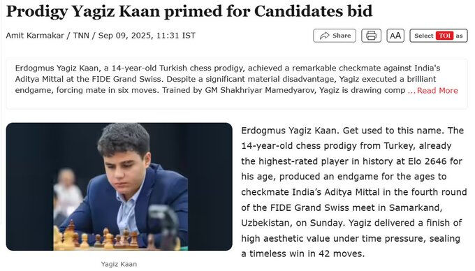 Türk dahi dünya basınında manşet oldu! "Yağız Kaan, 14 yaşında tarih yazıyor" Türk dahisi dünya basınında manşet oldu! "Yağız Kaan, 14 yaşında tarih yazıyor" - 2. Resim