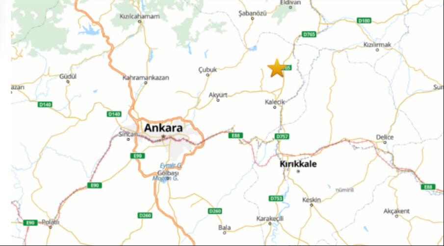 Ankara'da son dakika korkutan bir deprem oldu! AFAD duyurdu - 1. Resim