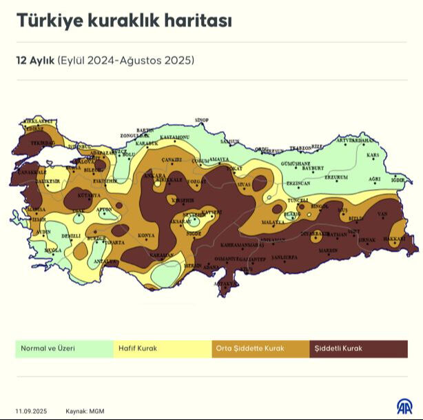 Harita siyaha döndü, MGM'den kritik uyarı geldi: Kuraklık tehlikesi kapıda, bu bölgelere dikkat! Harita siyaha döndü, MGM'den kritik uyarı geldi: Kuraklık tehlikesi kapıda, bu bölgelere dikkat! - 3. Resim