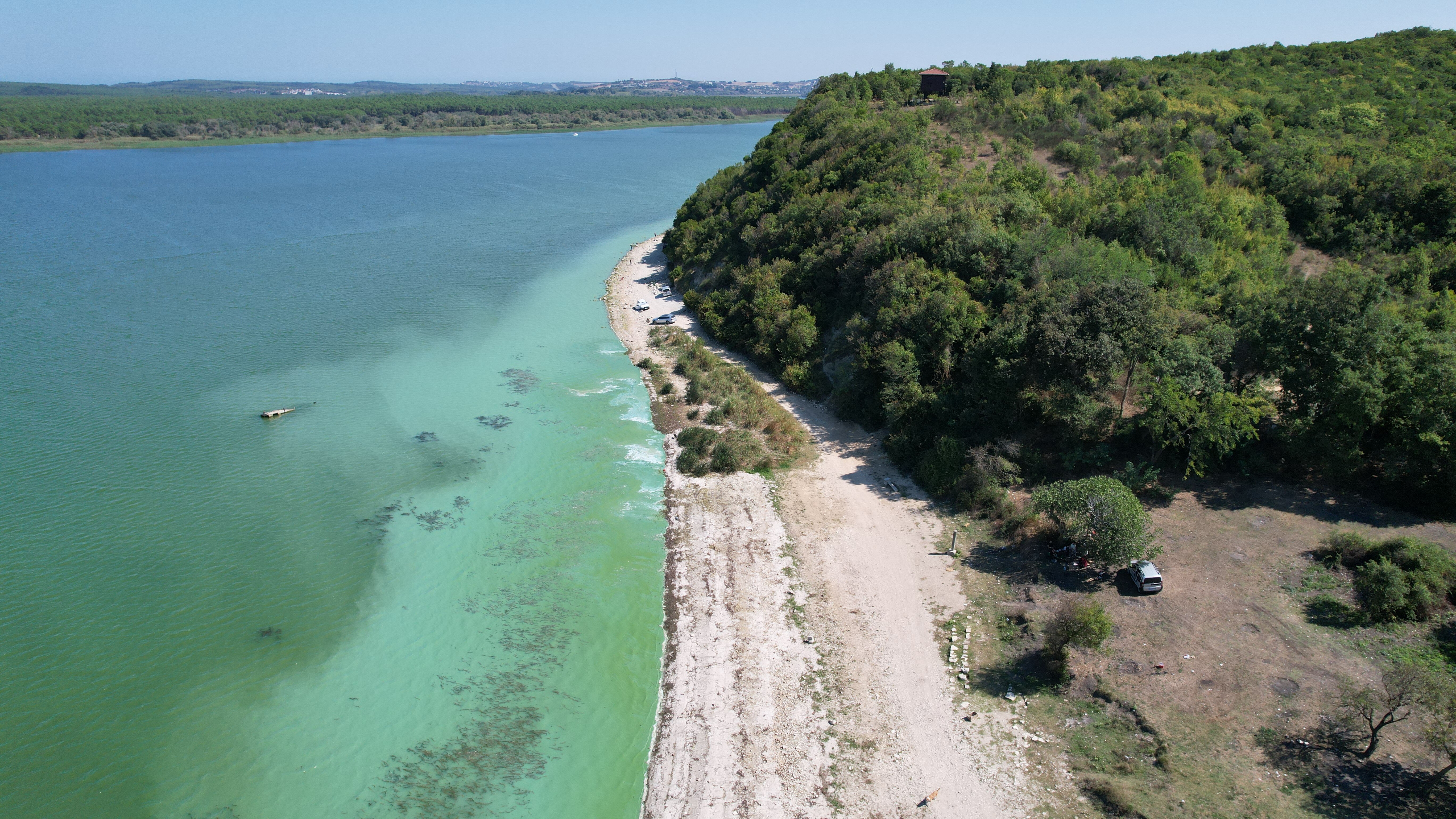 İstanbul'un suyunda endişelendiren görüntü! Köpükler kıyıya vurdu, yeşillik her yeri sardı İstanbul'un suyunda endişelendiren görüntü! Köpükler kıyıya vurdu, yeşillik her yeri sardı - 3. Resim
