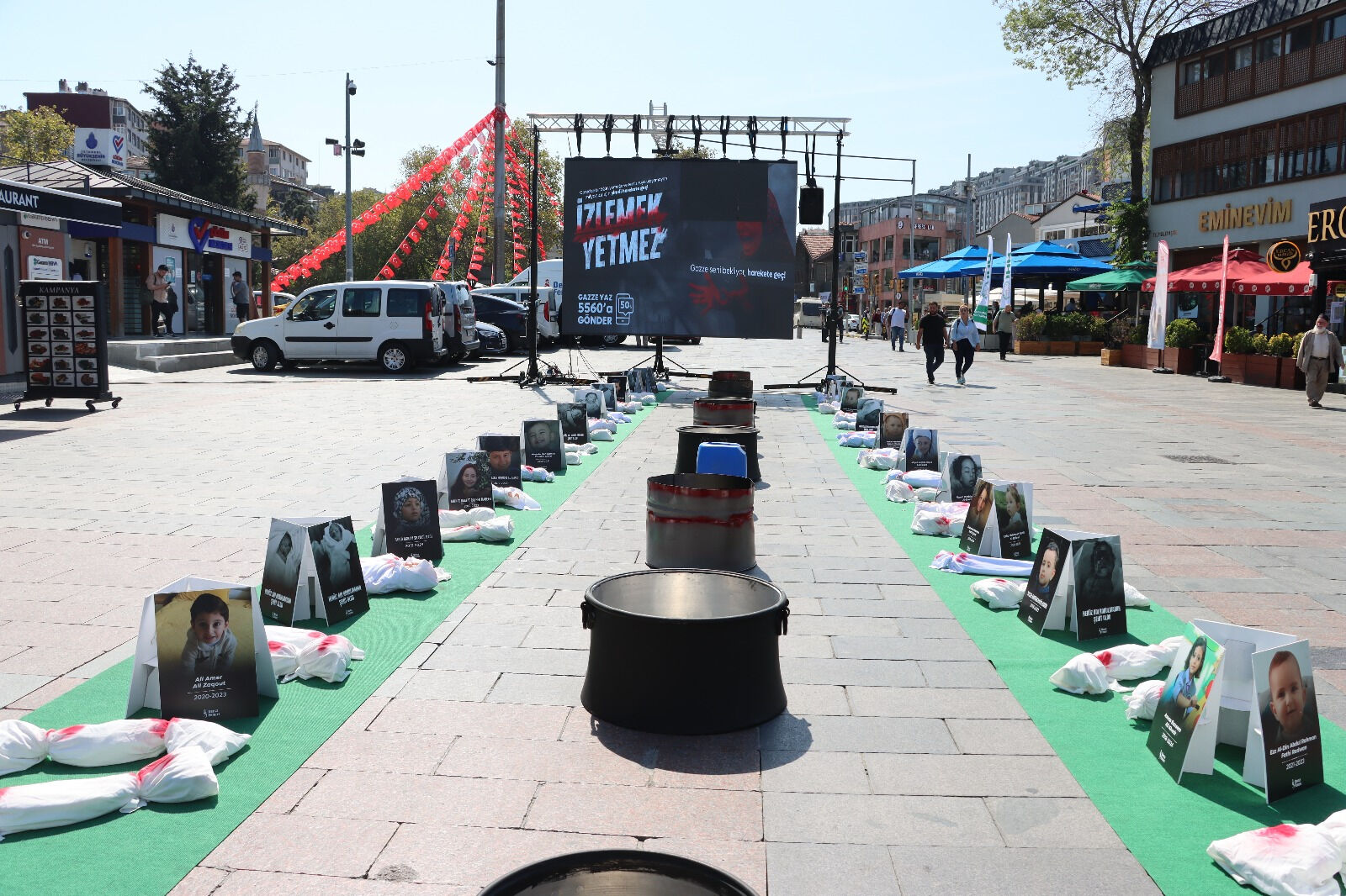 Eyüpsultan’da Gazze için anlamlı etkinlik - 1. Resim