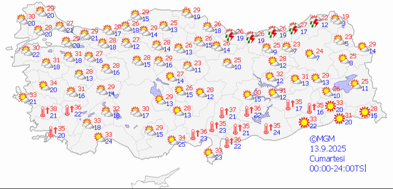 Meteoroloji'den haritalı üç günlük uyarı! Sağanak beklenen iller belli oldu Meteoroloji'den haritalı üç günlük uyarı! Sağanak beklenen iller belli oldu - 2. Resim