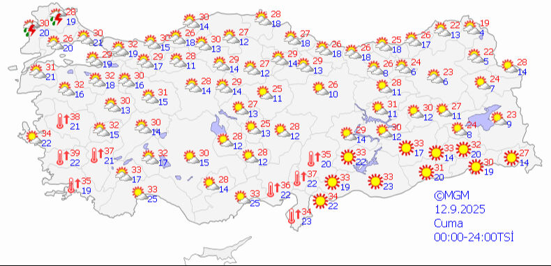 Meteoroloji'den haritalı üç günlük uyarı! Sağanak beklenen iller belli oldu Meteoroloji'den haritalı üç günlük uyarı! Sağanak beklenen iller belli oldu - 1. Resim