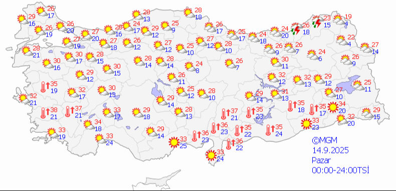 Meteoroloji'den haritalı üç günlük uyarı! Sağanak beklenen iller belli oldu Meteoroloji'den haritalı üç günlük uyarı! Sağanak beklenen iller belli oldu - 3. Resim