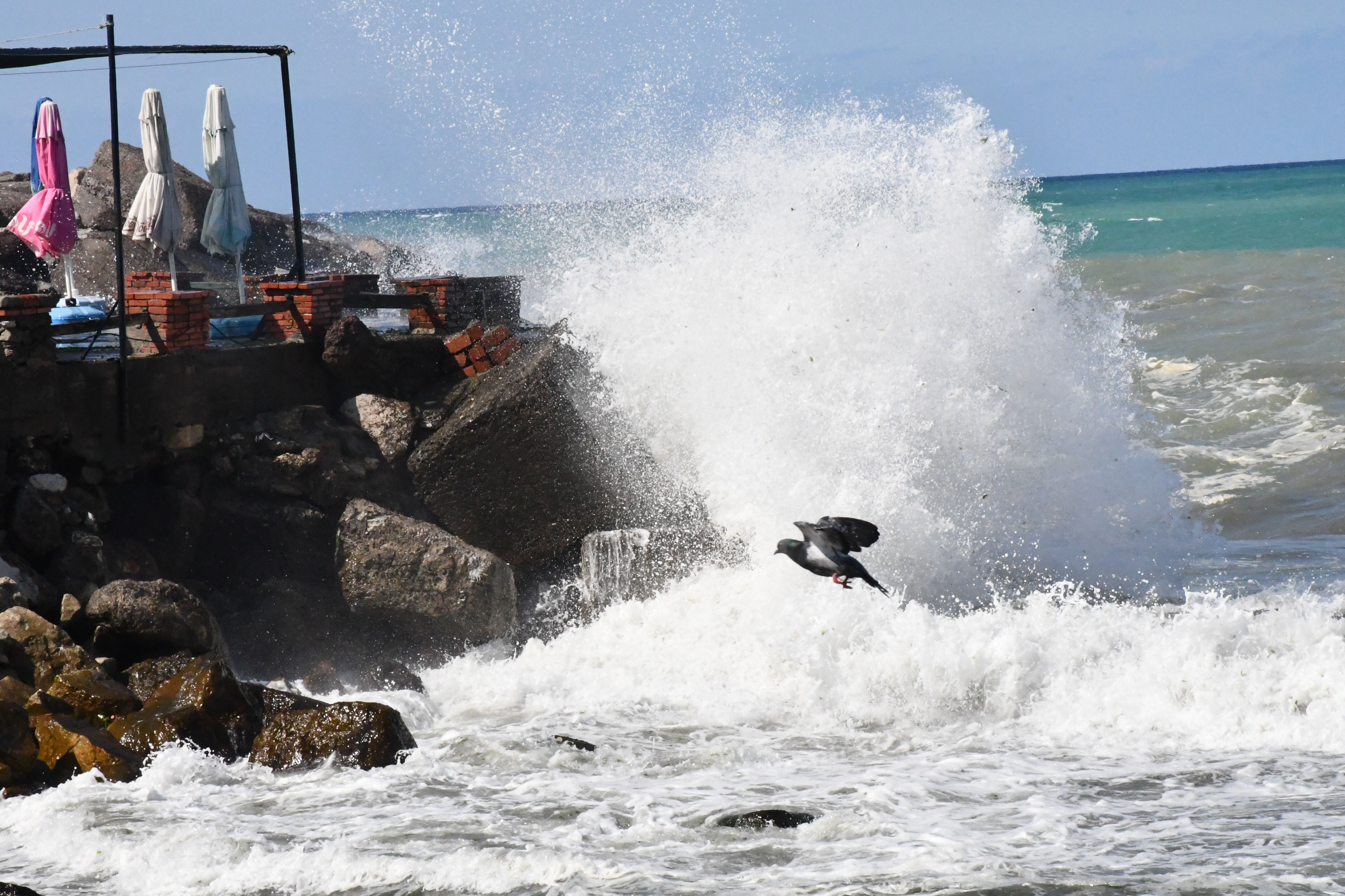 Dalga boyu 3 metreyi aştı! Düzce'de denize girmek yasaklandı Dalga boyu 3 metreyi aştı! Düzce'de denize girmek yasaklandı - 2. Resim