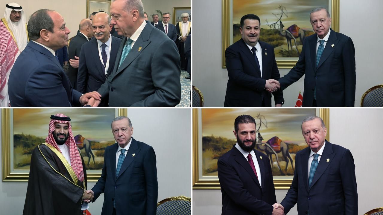 Cumhurbaşkanı Erdoğan'dan Katar'da diplomasi trafiği Cumhurbaşkanı Erdoğan'dan Katar'da diplomasi trafiği