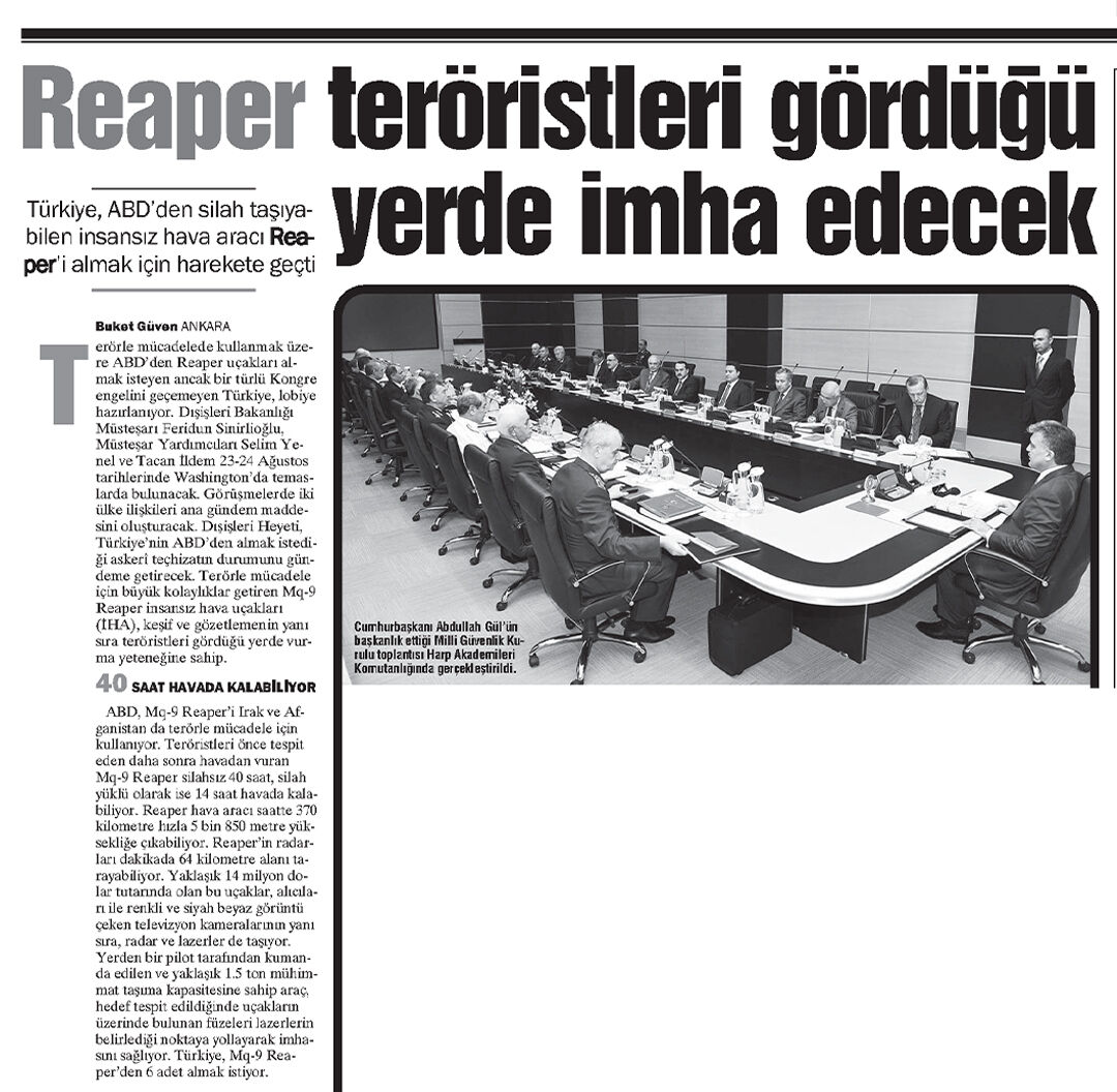 Terörle mücadelede ABD SİHA'sı Reaper için ihale — BİR ZAMANLAR TÜRKİYE - 2. Resim