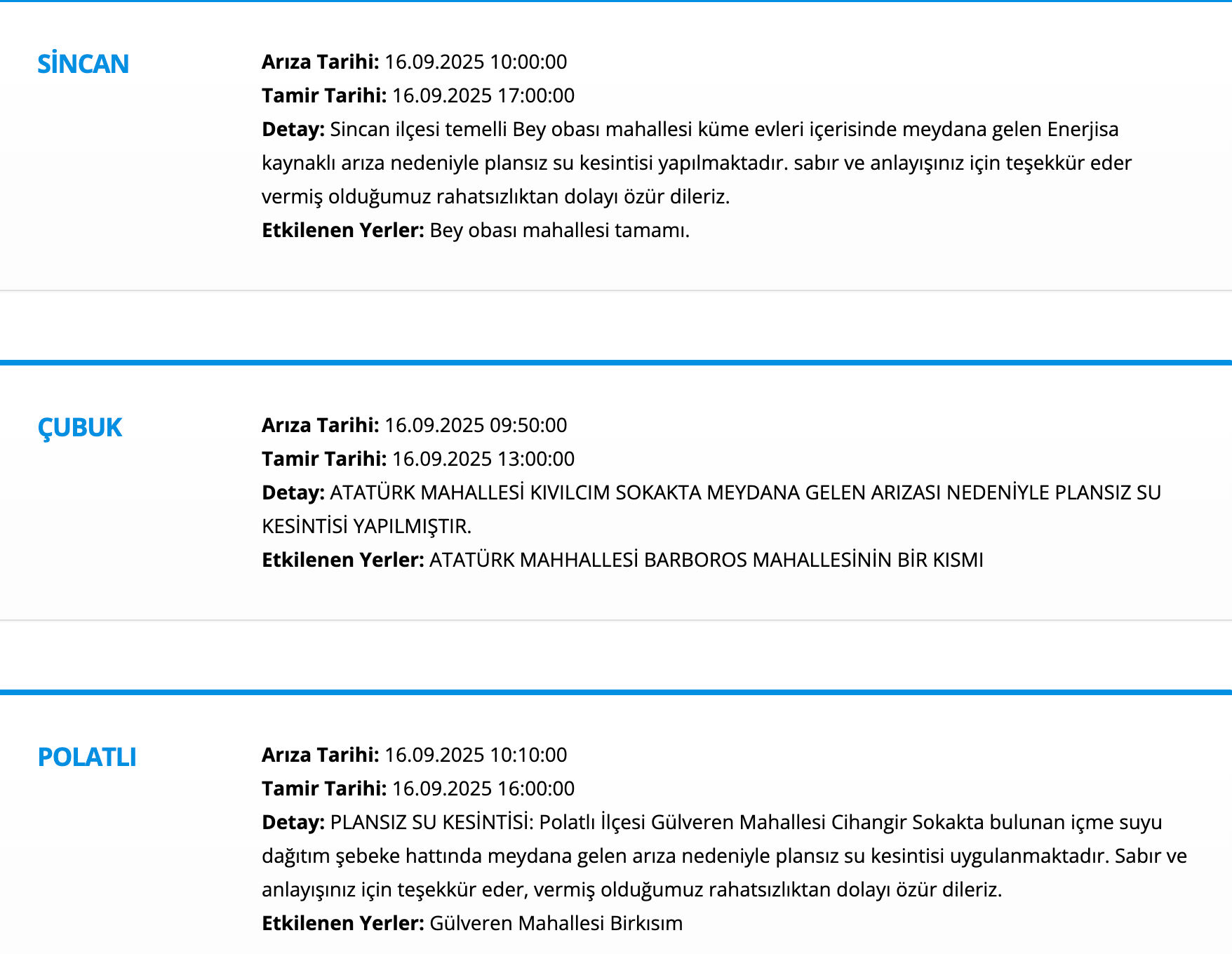 ASKİ su kesintisi sorgulama! Ankara'da sular ne zaman gelecek, saat kaçta? Sincan, Çankaya, Etimesgut... - 2. Resim