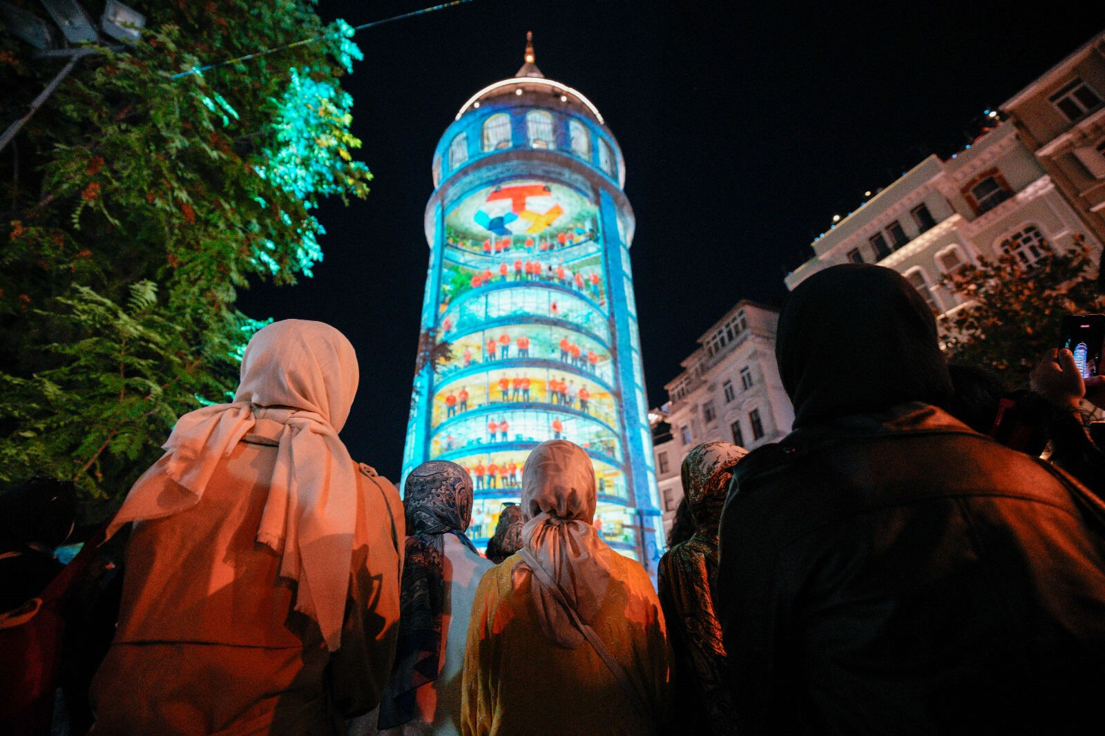 Galata Kulesi TEKNOFEST’in ışığıyla parladı - 1. Resim