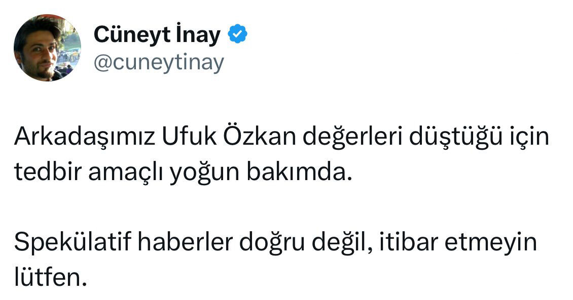 Ufuk Özkan'dan haber var! 'İntihar teşebbüsü' iddiası sonrası kardeşi konuştu Ufuk Özkan'dan haber var! 'İntihar teşebbüsü' iddiası sonrası kardeşi konuştu - 1. Resim