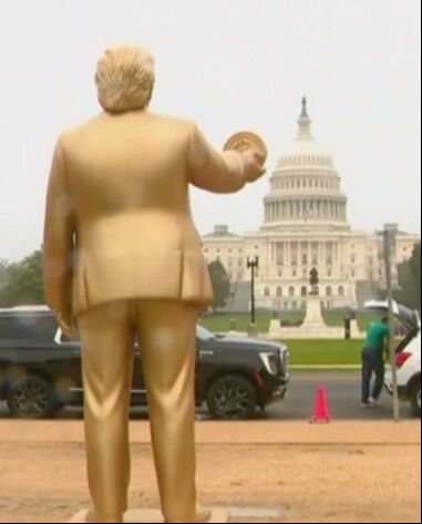 Bakan bir daha baktı! Trump'ın Bitcoin heykeline yorum yağdı - 1. Resim