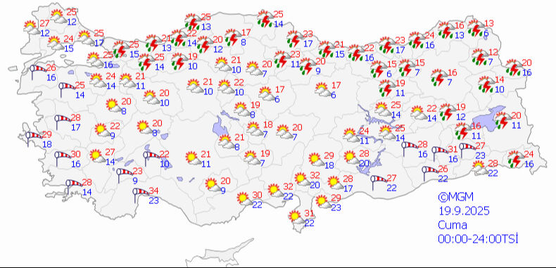 Meteoroloji’den 17 il için sağanak alarmı: Sıcaklıklar düşüyor - 1. Resim