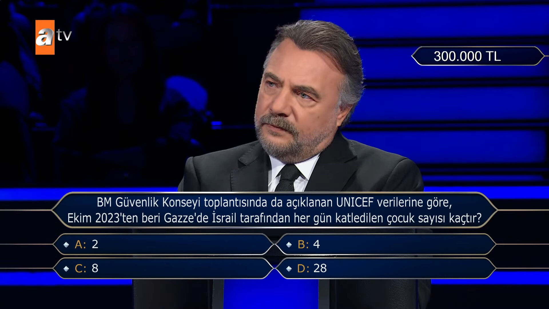 Milyoner’de Gazze gerçeği! Oktay Kaynarca, “Bu cevaba alkış yok” dedi Milyoner’de Gazze gerçeği! Oktay Kaynarca, “Bu cevaba alkış yok” dedi - 2. Resim