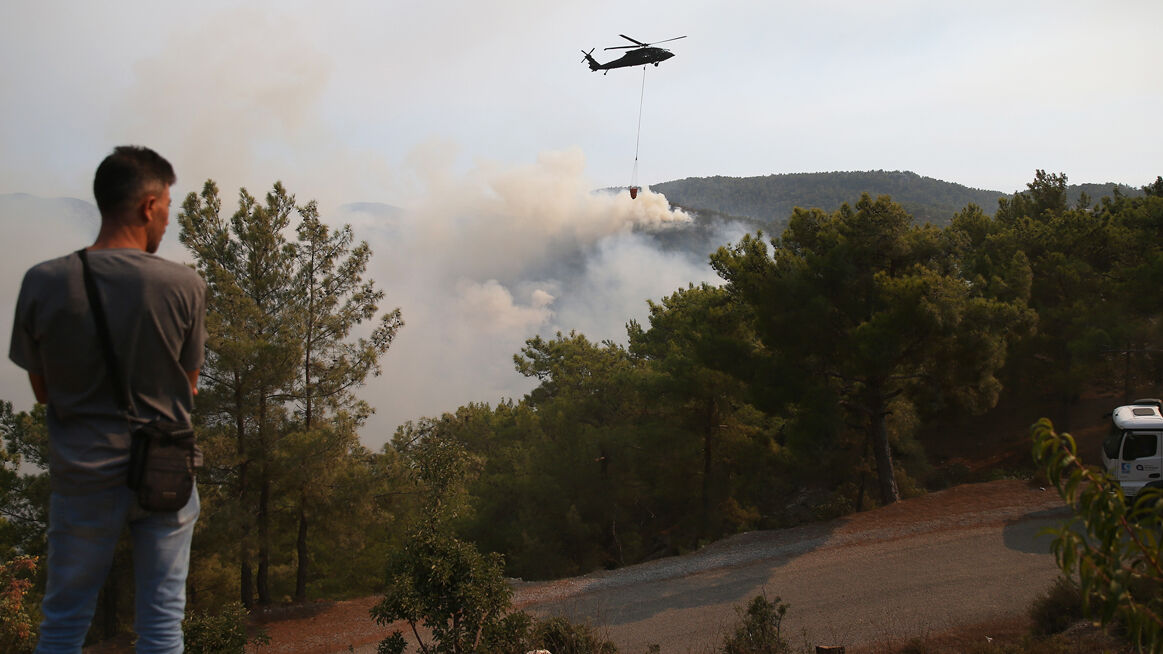 Alanya ve Milas'ta orman yangını! Alevler evlere yaklaştı.. - 2. Resim