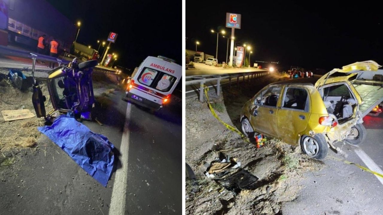Aracın hurdaya döndüğü kazada 1 kişi hayatını kaybetti Aracın hurdaya döndüğü kazada 1 kişi hayatını kaybetti