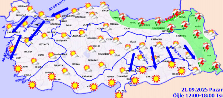 Meteoroloji saat vererek uyardı! Çok kuvvetli geliyor, işte il il son tahminler - 8. Resim