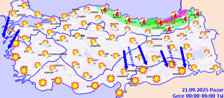 Meteoroloji saat vererek uyardı! Çok kuvvetli geliyor, işte il il son tahminler - 4. Resim