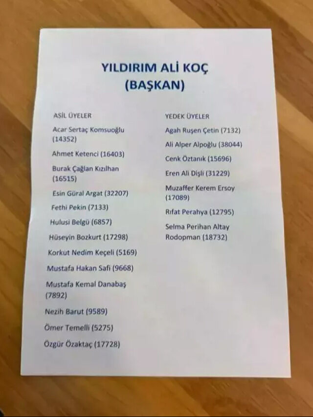 Fenerbahçe seçimlerinde ilginç olay! Ali Koç'un listesindeki bir isim unutuldu - 1. Resim