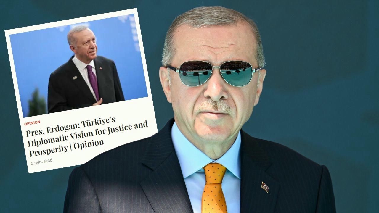 Cumhurbaşkanı Erdoğan, ABD'li yayın kuruluşuna yazdı! Dünyaya Filistin çağrısı yaptı Cumhurbaşkanı Erdoğan, ABD'li yayın kuruluşuna yazdı! Dünyaya Filistin çağrısı yaptı
