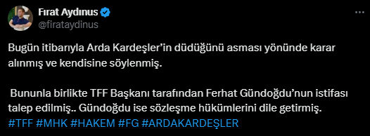 Fırat Aydınus'tan ses getirecek 'Arda Kardeşler' iddiası - 1. Resim