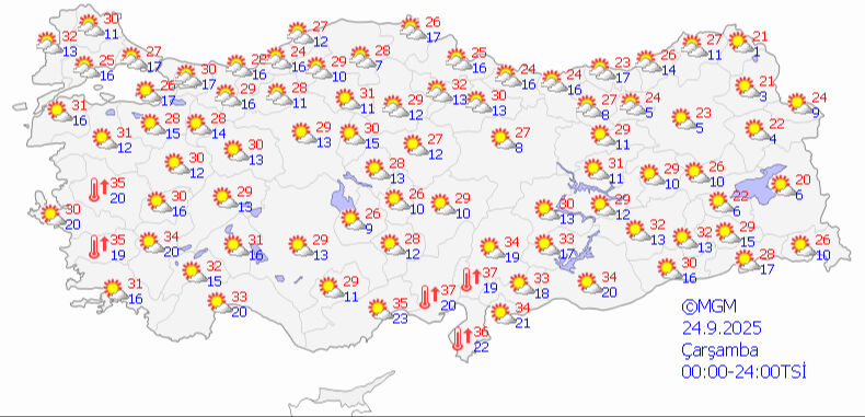 Meteoroloji son raporunu paylaştı: Soğuk ve yağmura mola, sıcaklıklar artıyor Meteoroloji son raporunu paylaştı: Soğuk ve yağmura mola, sıcaklıklar artıyor - 3. Resim