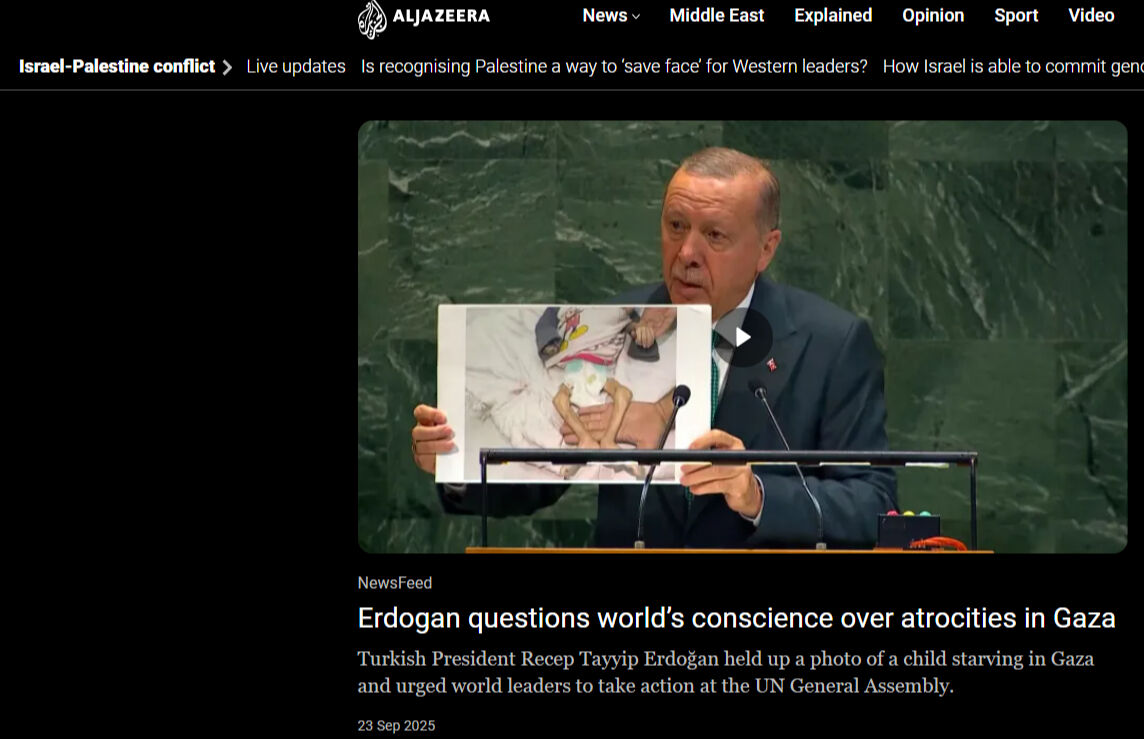 Cumhurbaşkanı Erdoğan'ın BM'deki konuşması uluslararası medyada yankılandı: Dünyanın vicdanını sorguluyor - 2. Resim