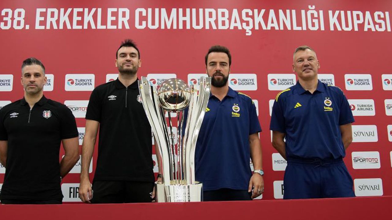 Potada Fenerbahçe - Beşiktaş derbisi: 38&#039;inci Erkekler Cumhurbaşkanlığı Kupası sahibini buluyor