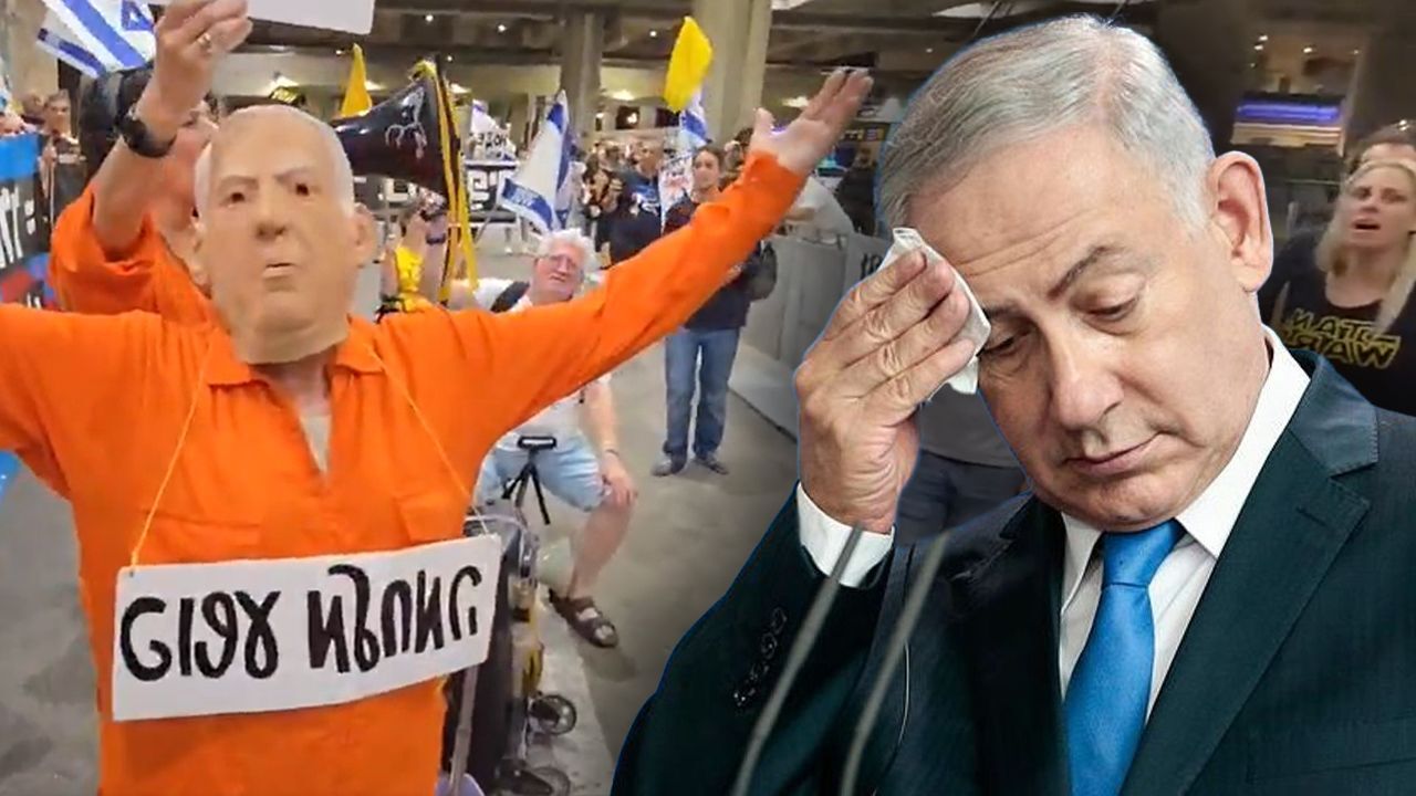 İsraillilerden Netanyahu&#039;ya şok protesto! &quot;Savaş suçlusu hapiste olmalı&quot;