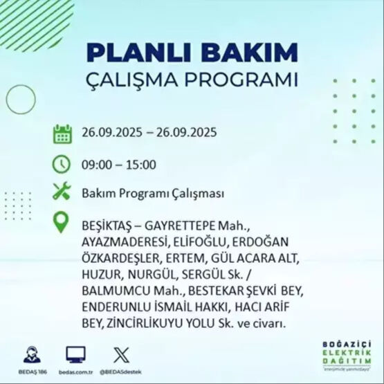 BEDAŞ, 10 saatlik kesintiyi duyurdu! 23 ilçe karanlığa gömülecek - 19. Resim
