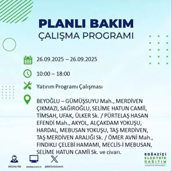 BEDAŞ, 10 saatlik kesintiyi duyurdu! 23 ilçe karanlığa gömülecek - 9. Resim