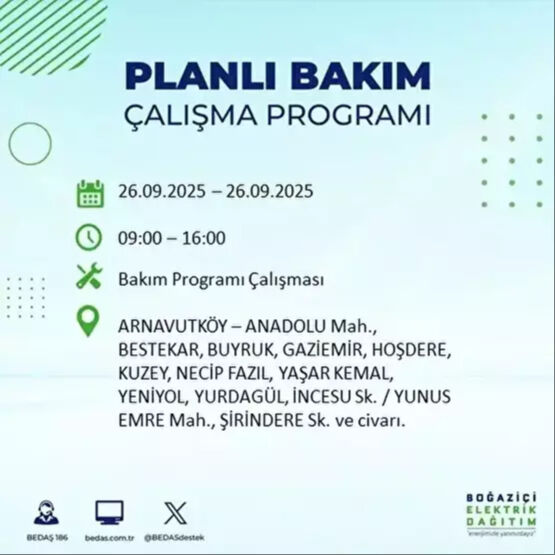 BEDAŞ, 10 saatlik kesintiyi duyurdu! 23 ilçe karanlığa gömülecek - 1. Resim