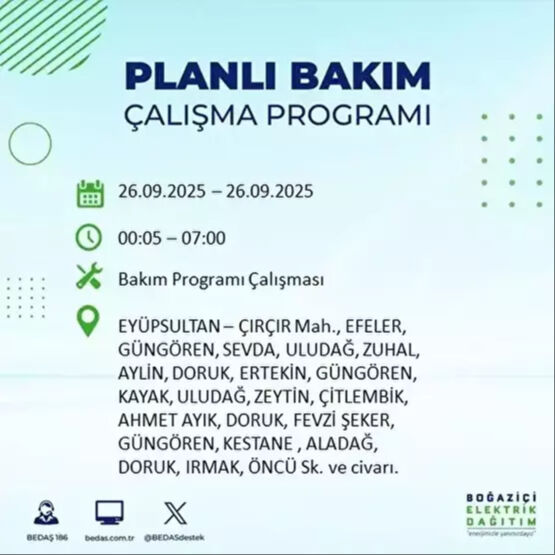 BEDAŞ, 10 saatlik kesintiyi duyurdu! 23 ilçe karanlığa gömülecek - 51. Resim